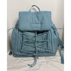 NWT Blogilates Backpack Gym Pilates Yoga Mom Parent Diaper Travel Bag Teal Cloud